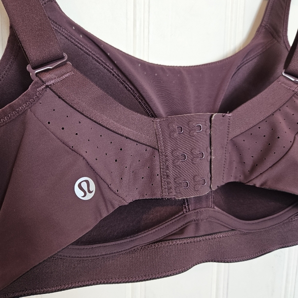 Lululemon Athletica Sports Bra Womens Size 32DD Purple Run Times High Support - Picture 8 of 12